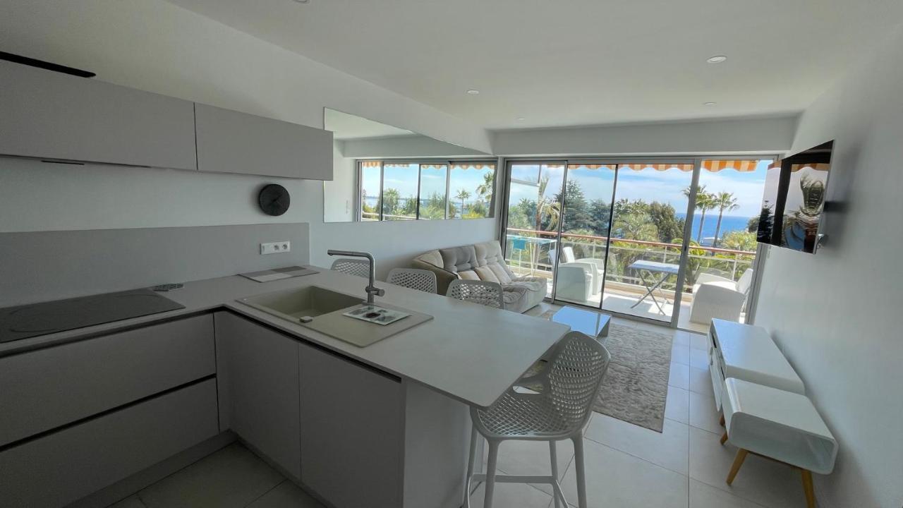 Appartement 2 Chambres Vue Mer Panoramique, Proche Croisette Cannes Vallauris Zewnętrze zdjęcie