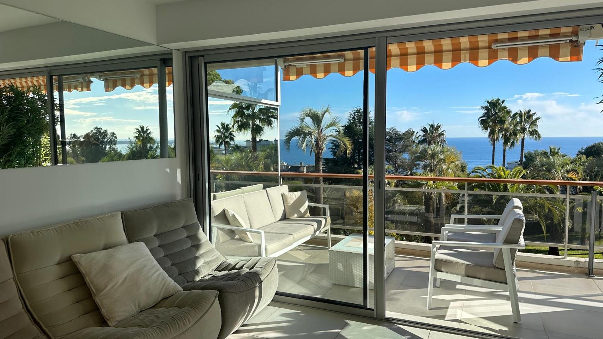 Appartement 2 Chambres Vue Mer Panoramique, Proche Croisette Cannes Vallauris Zewnętrze zdjęcie